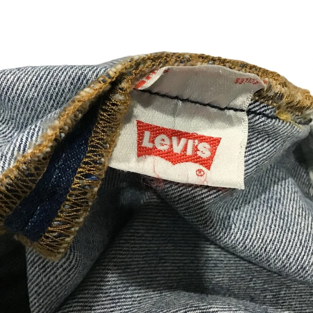 Levis 501 Women's 31 x 28‎ Blue High Rise Distressed  Skinny Jeans Size